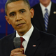 President Obama at the town hall debate (Bloomberg/Getty Images)